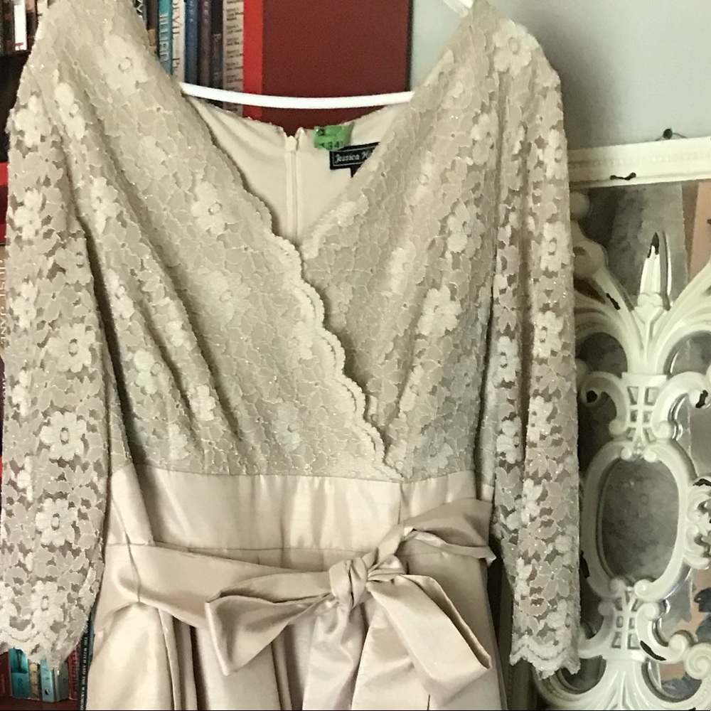 Size 18W long champagne dress